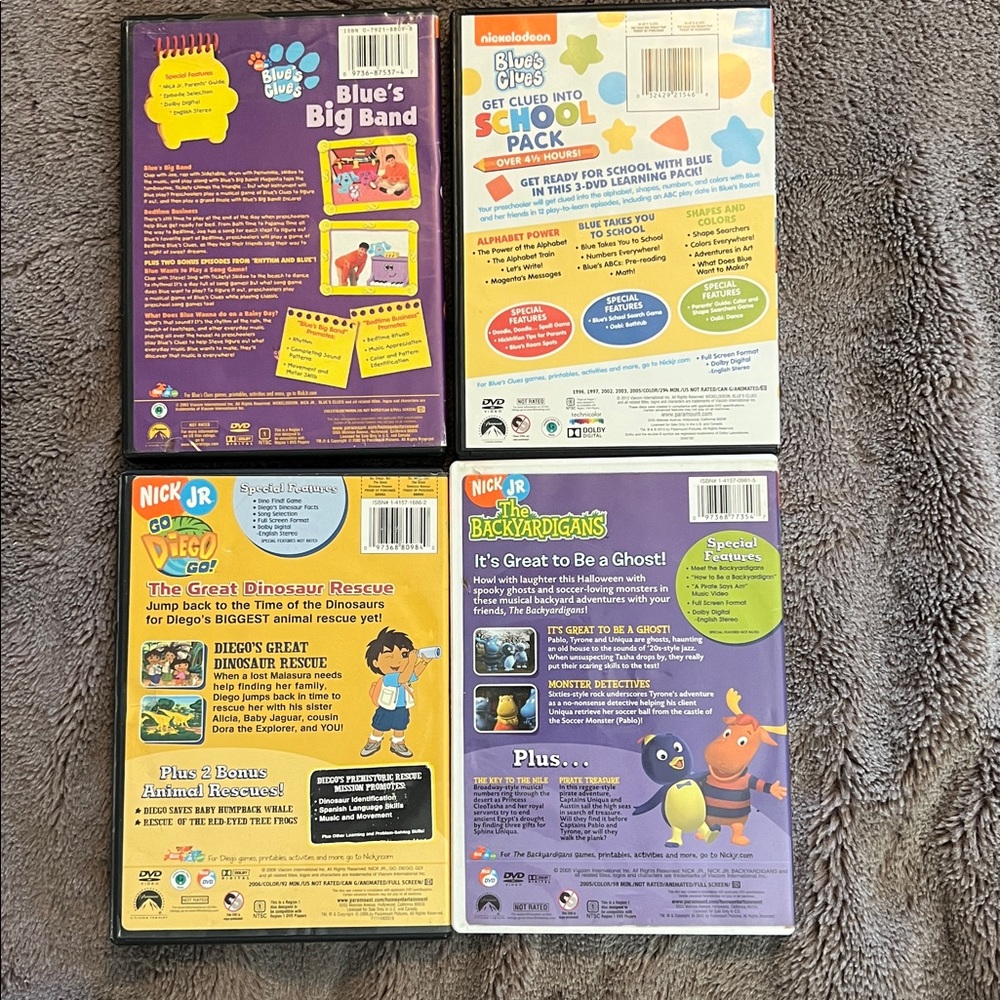 Nick Jr Nickelodeon DVD Bundle Blues Clues Diego Wonder Pets Lot Of 4 - Picture 6 of 12